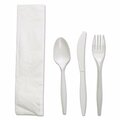 Razoredge Four-piece Cutlery Kit, Fork & Knife & Napkin & Teaspoon, White RA3204879